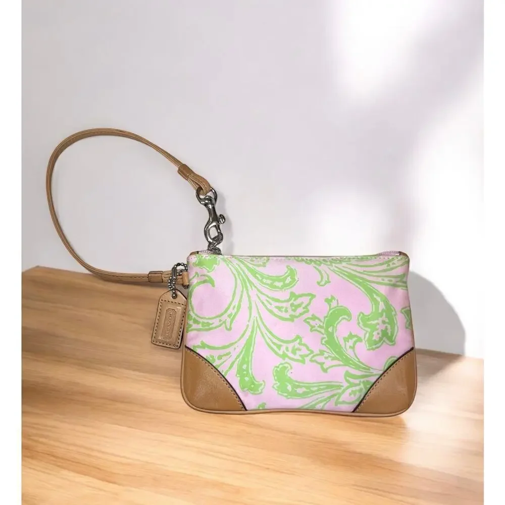 Vintage Coach 8913 Girlie Floral Twill Hobo & Matching Wristlet